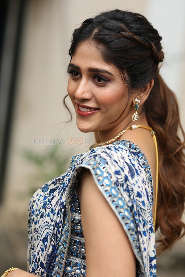 Heroine Chandini Chowdary at Santhana Prapthirasthu Trailer Launch Photos 48