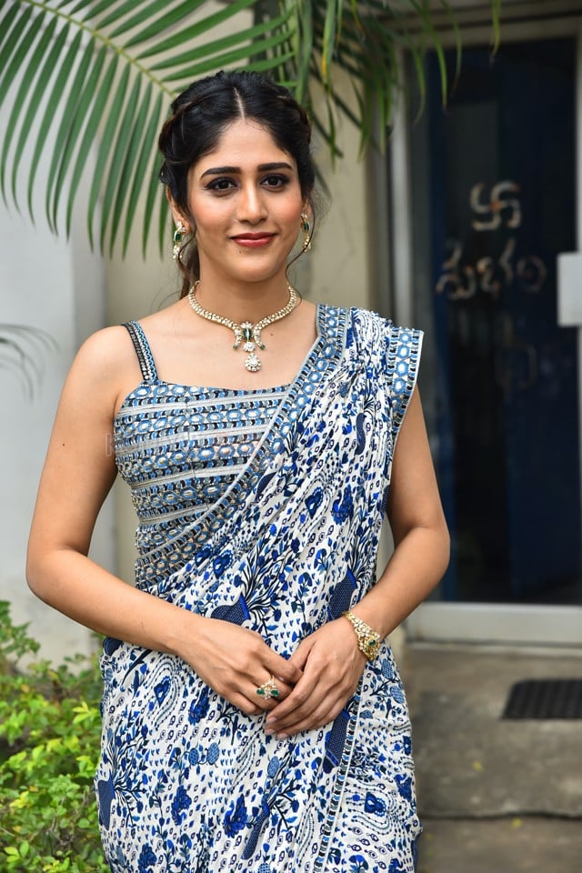 Heroine Chandini Chowdary at Santhana Prapthirasthu Trailer Launch Photos 51