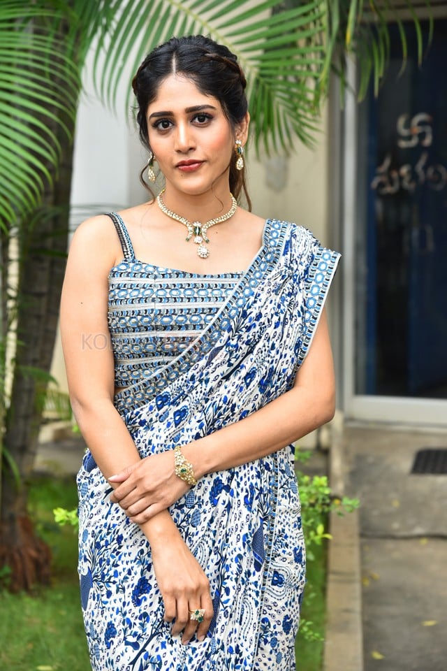 Heroine Chandini Chowdary at Santhana Prapthirasthu Trailer Launch Photos 55