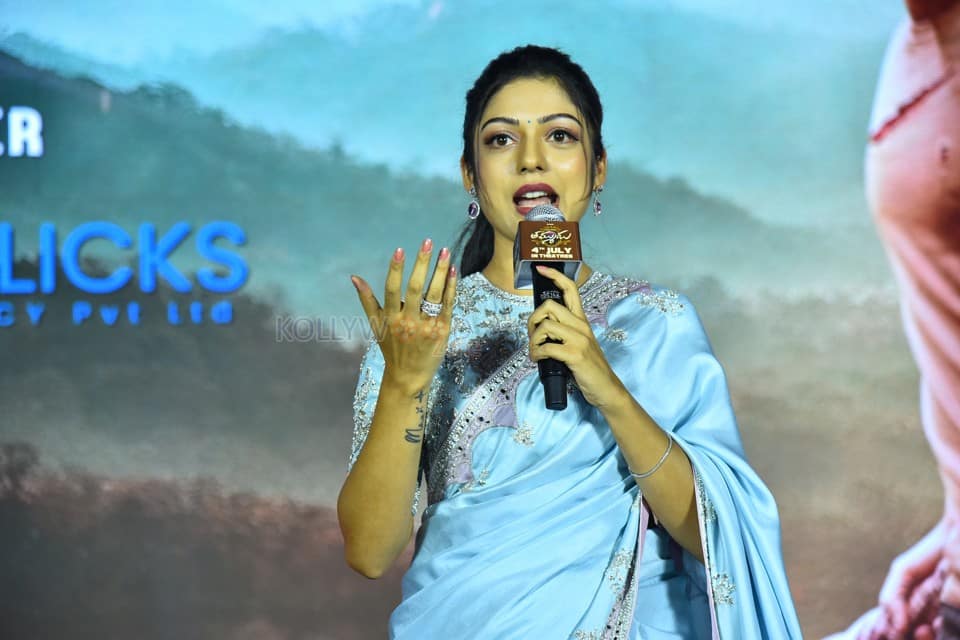 Heroine Varsha Bollamma at Thammudu Release Trailer Launch Pictures 19