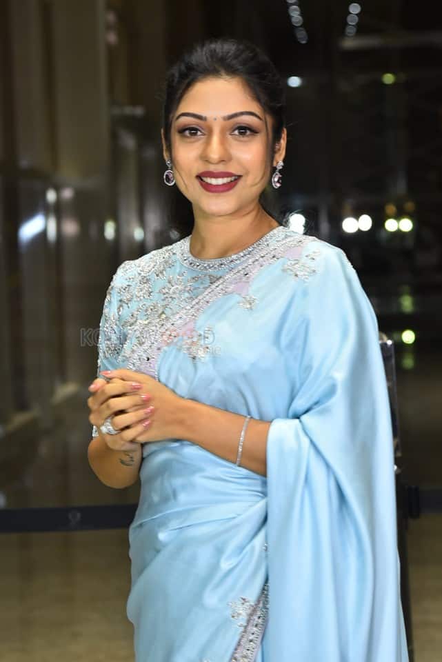 Heroine Varsha Bollamma at Thammudu Release Trailer Launch Pictures 28