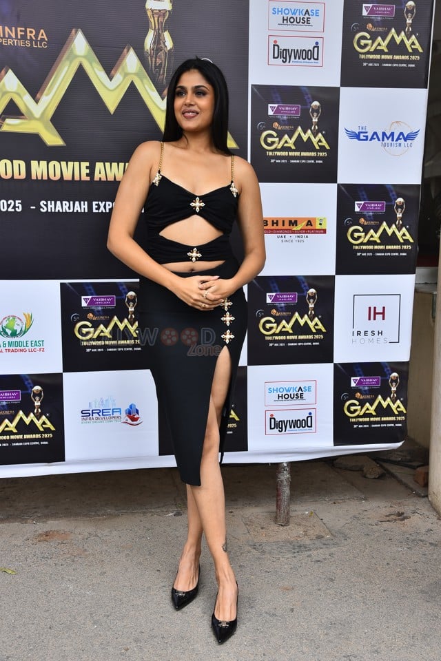 Sexy Faria Abdullah at 5th Edition of Gama Awards Curtain Raiser Event Stills 03
