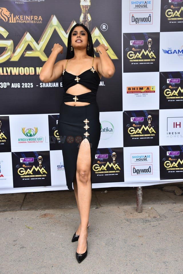 Sexy Faria Abdullah at 5th Edition of Gama Awards Curtain Raiser Event Stills 16