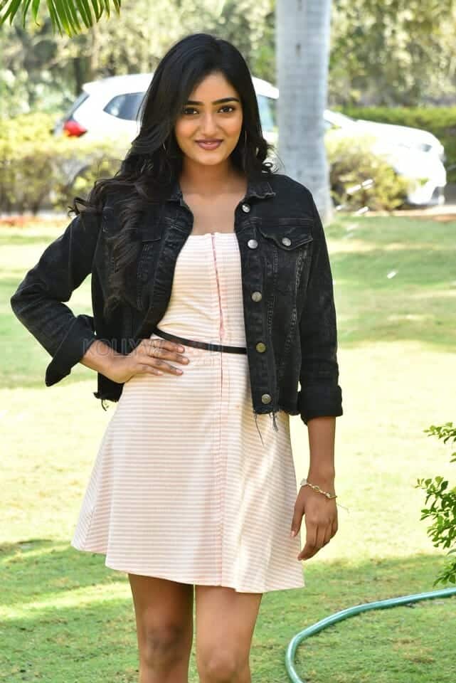 Actress Hrithika Srinivas at Allantha Doorana Movie Teaser Launch Photos 06