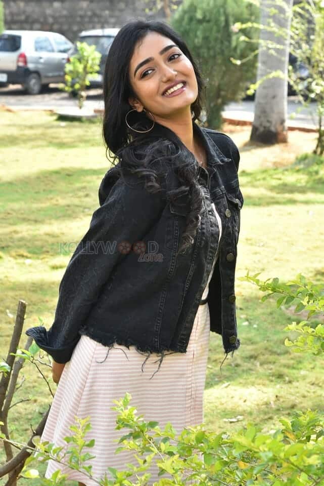 Actress Hrithika Srinivas at Allantha Doorana Movie Teaser Launch Photos 13