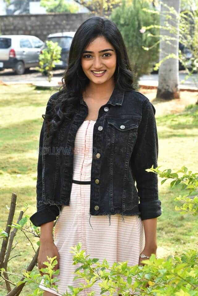 Actress Hrithika Srinivas at Allantha Doorana Movie Teaser Launch Photos 14