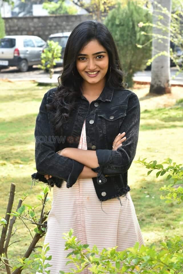 Actress Hrithika Srinivas at Allantha Doorana Movie Teaser Launch Photos 15