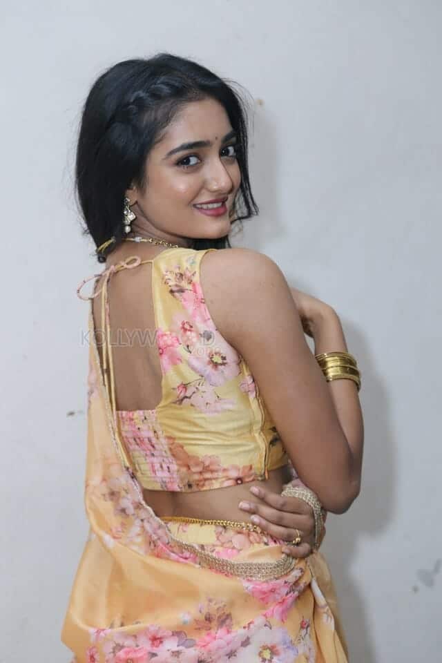 Actress Hrithika Srinivas at Allantha Doorana Pre Release Press Meet Photos 16