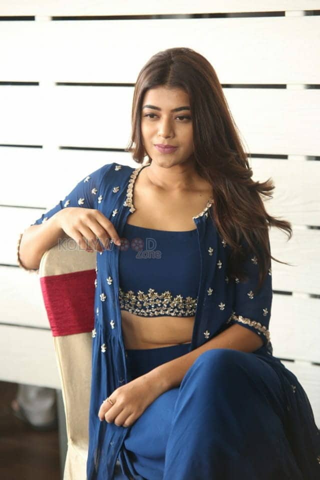 Actress Yamini Bhasker In Blue Dress Photos 26