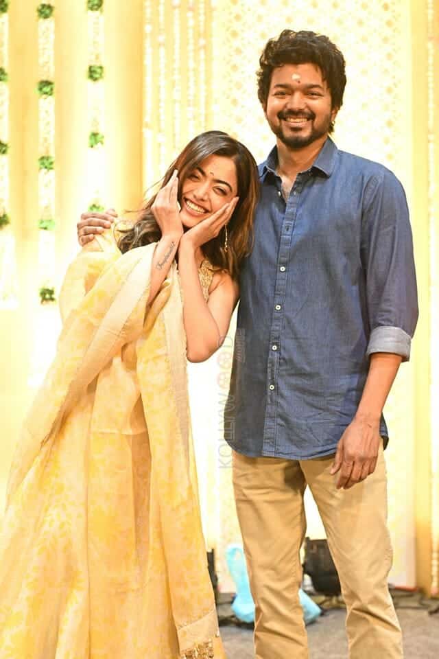 Thalapathy 66 Vijay and Rashmika Mandanna Photos 01