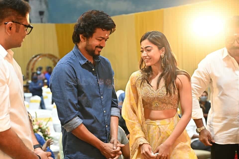 Thalapathy 66 Vijay and Rashmika Mandanna Photos 02