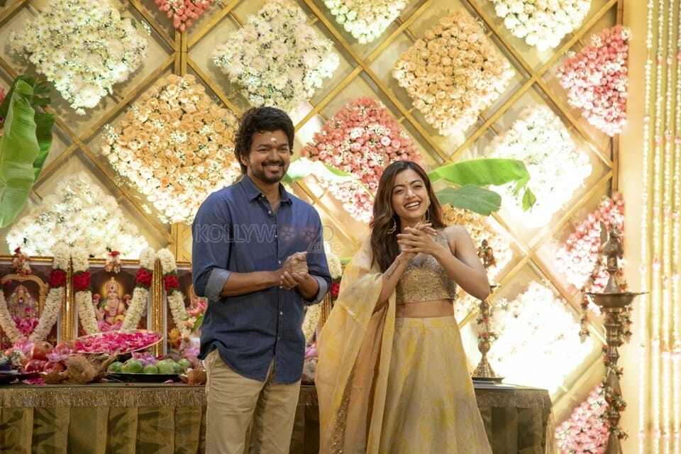 Thalapathy 66 Vijay and Rashmika Mandanna Photos 06