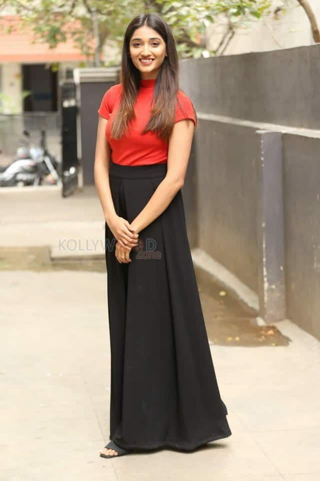Actress Priya Vadlamani Red Dress Pictures 08