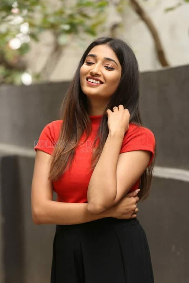 Actress Priya Vadlamani Red Dress Pictures 11