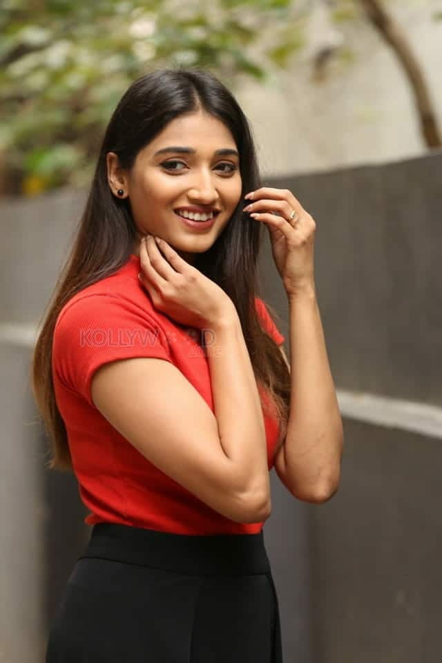 Actress Priya Vadlamani Red Dress Pictures 15