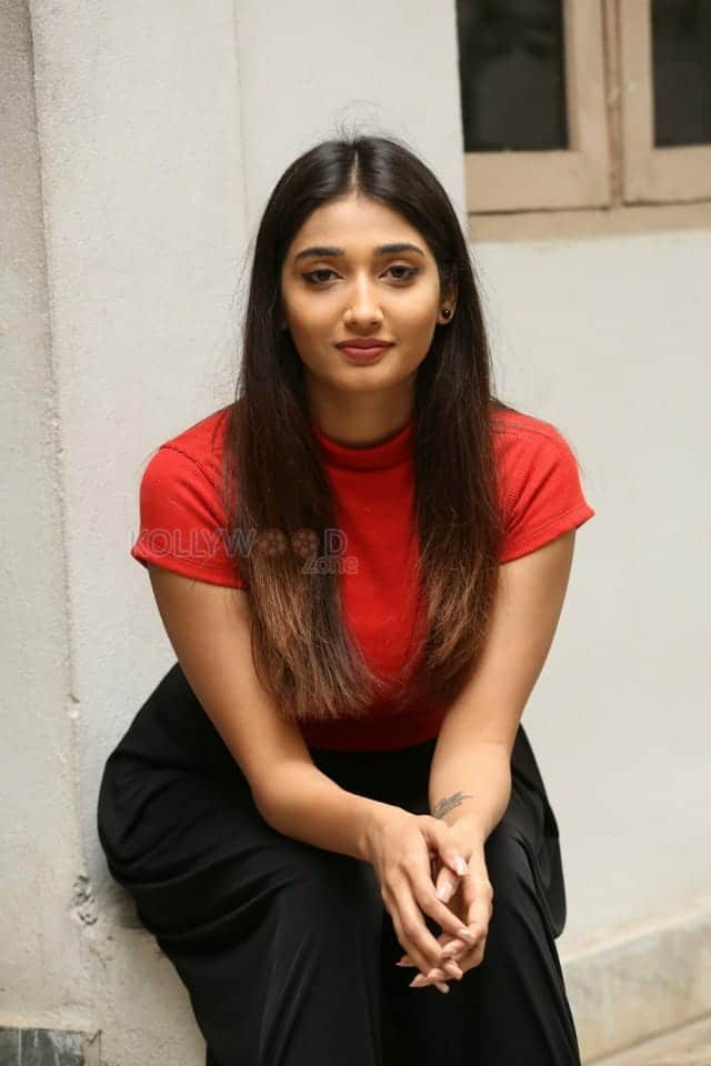 Actress Priya Vadlamani Red Dress Pictures 20
