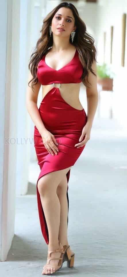 Plan A Plan B Heroine Tamannaah Bhatia in Stunning Red Dress Photos 04