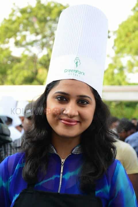 Actress Mia George At Green Park Cake Mixing Event Photos 01