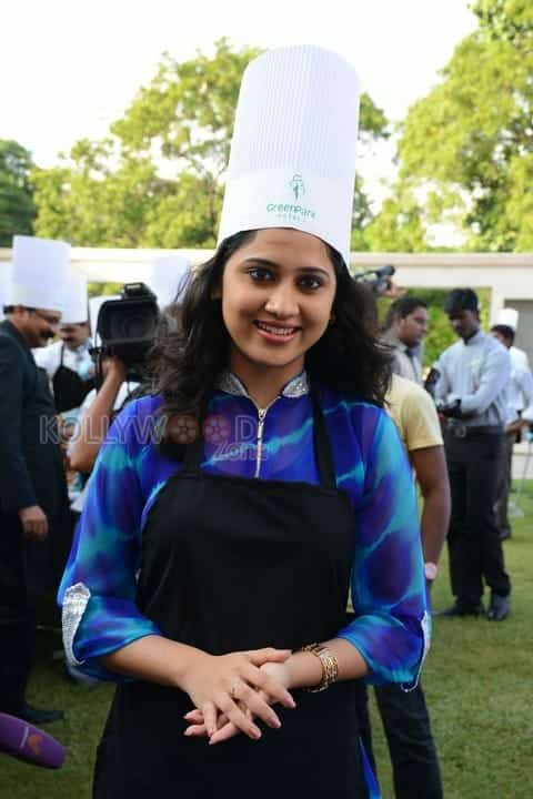 Actress Mia George At Green Park Cake Mixing Event Photos 09