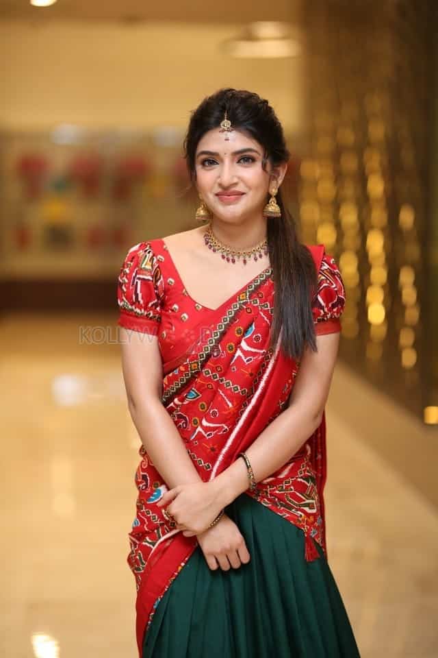Actress Sreeleela at Bhagavanth Kesari Blockbuster Dawath Celebrations Photos 14
