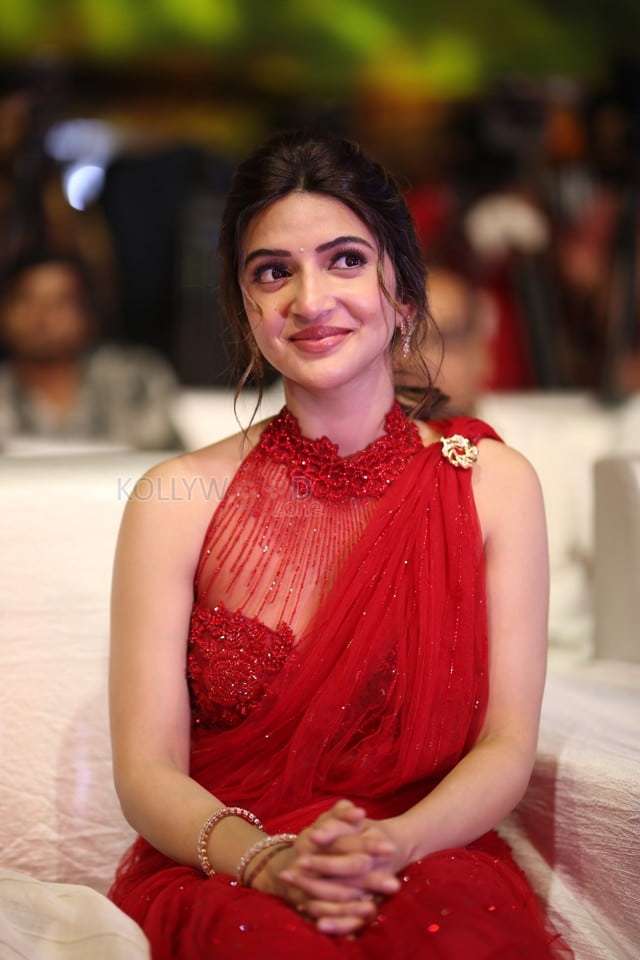 Heroine Sreeleela at Junior Movie Pre Release Event in Hyderabad Pictures 08
