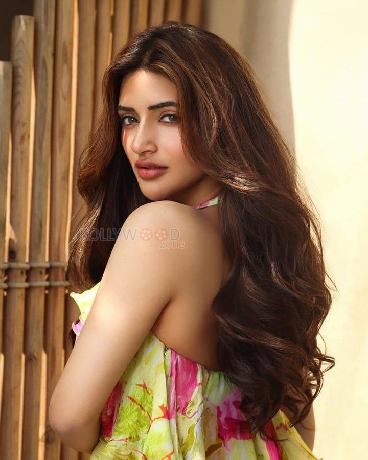 Trendy Beauty Sreeleela in a Floral Mini Dress Photos 03