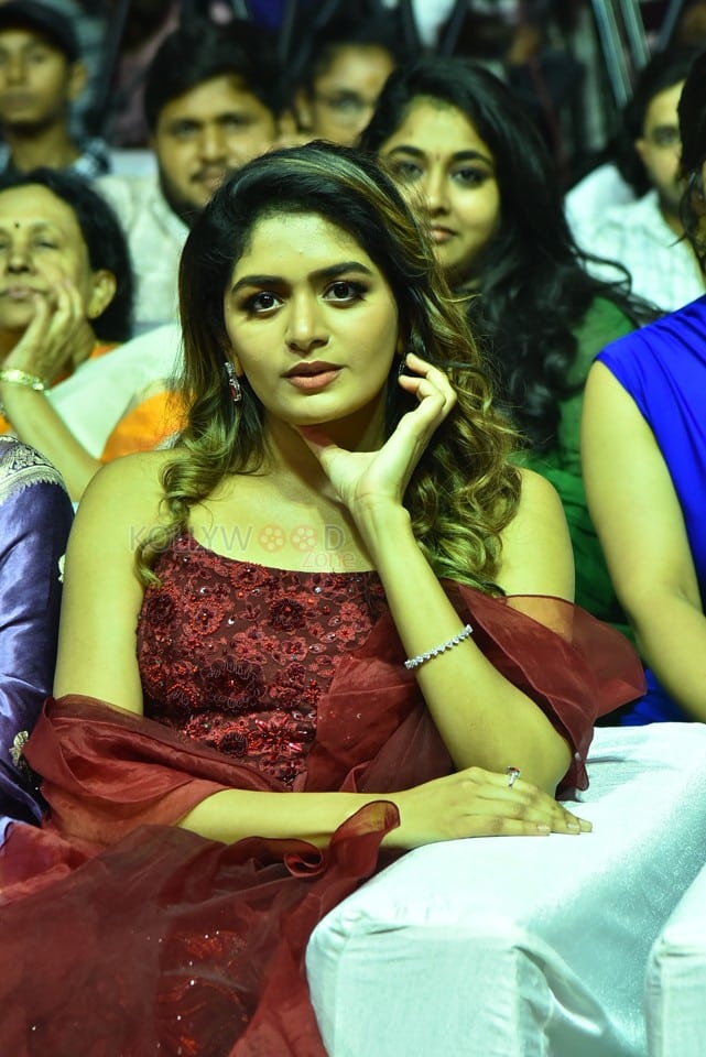 Actress Aditi Shankar at Bhairavam Movie Pre Release Event Pictures 03