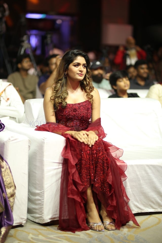 Actress Aditi Shankar at Bhairavam Movie Pre Release Event Pictures 18