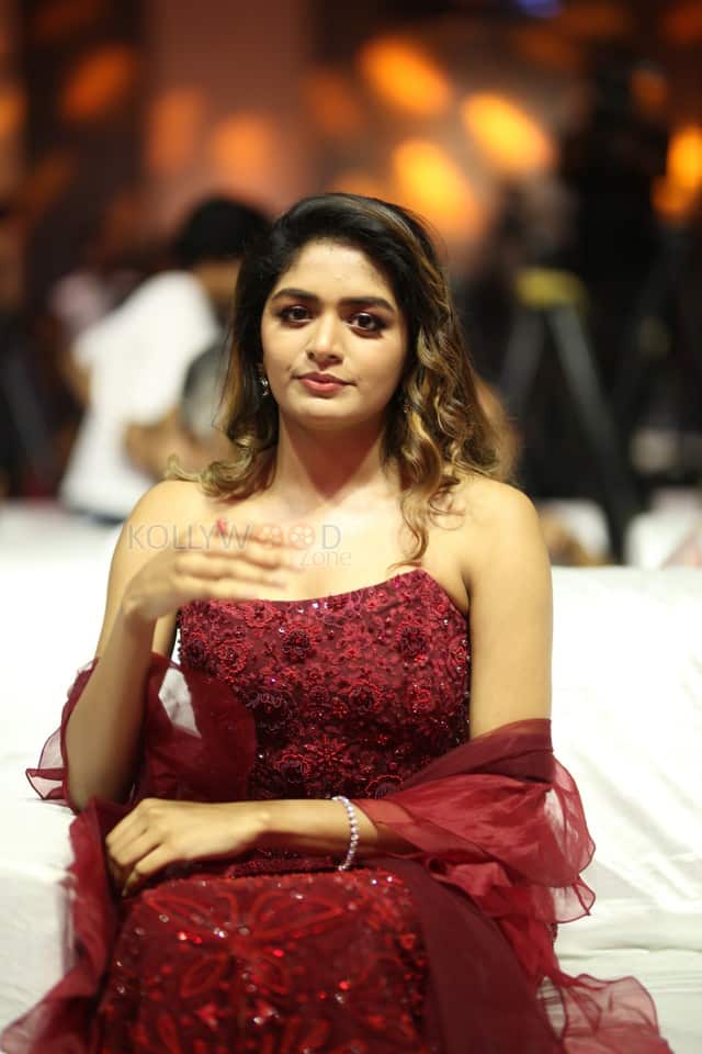 Actress Aditi Shankar at Bhairavam Movie Pre Release Event Pictures 25