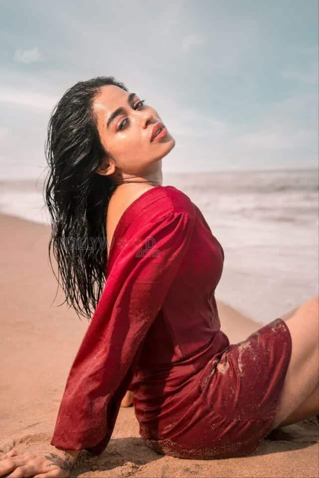 Actress Sai Priyanka Sexy Beach Photoshoot Pictures 01