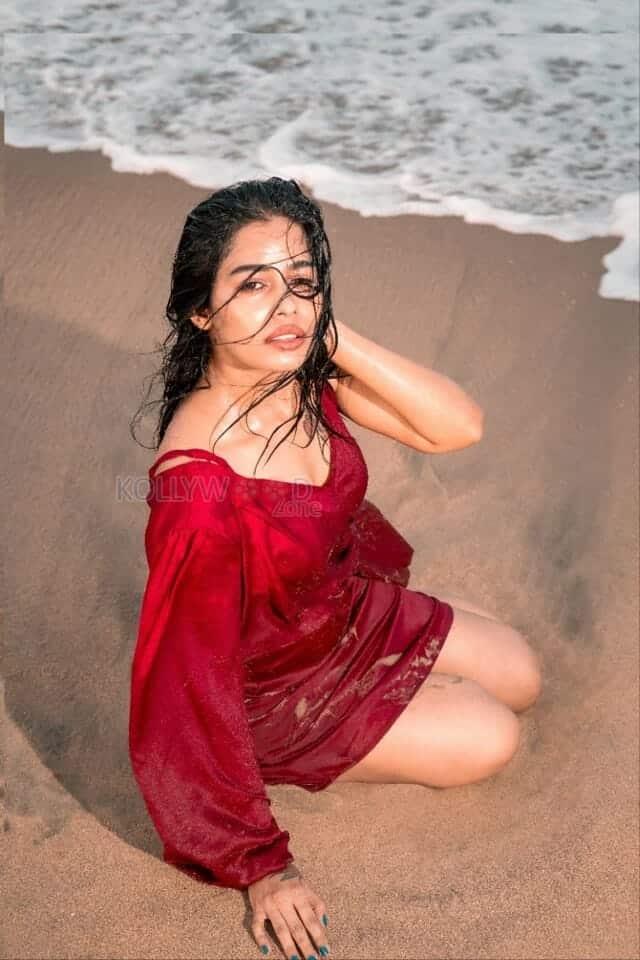 Actress Sai Priyanka Sexy Beach Photoshoot Pictures 05