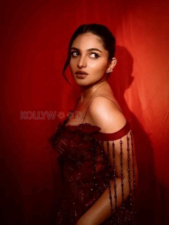 Drop Dead Gorgeous Kayadu Lohar in a Red Sequin Dress Photos 03