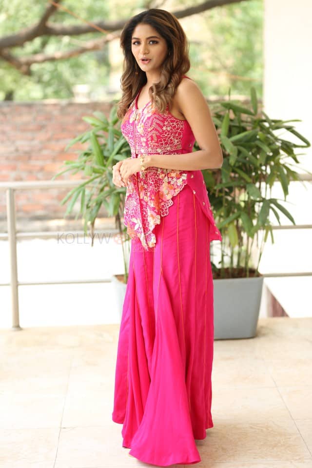 Heroine Aditi Shankar at Bhairavam Interview Photos 52