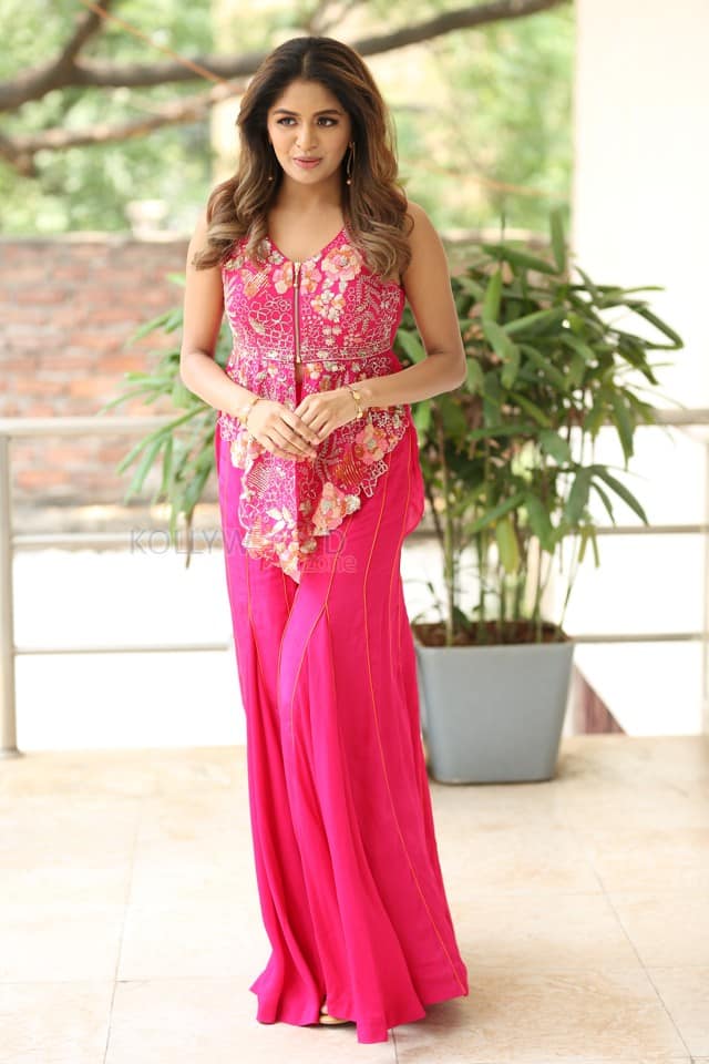 Heroine Aditi Shankar at Bhairavam Interview Photos 55