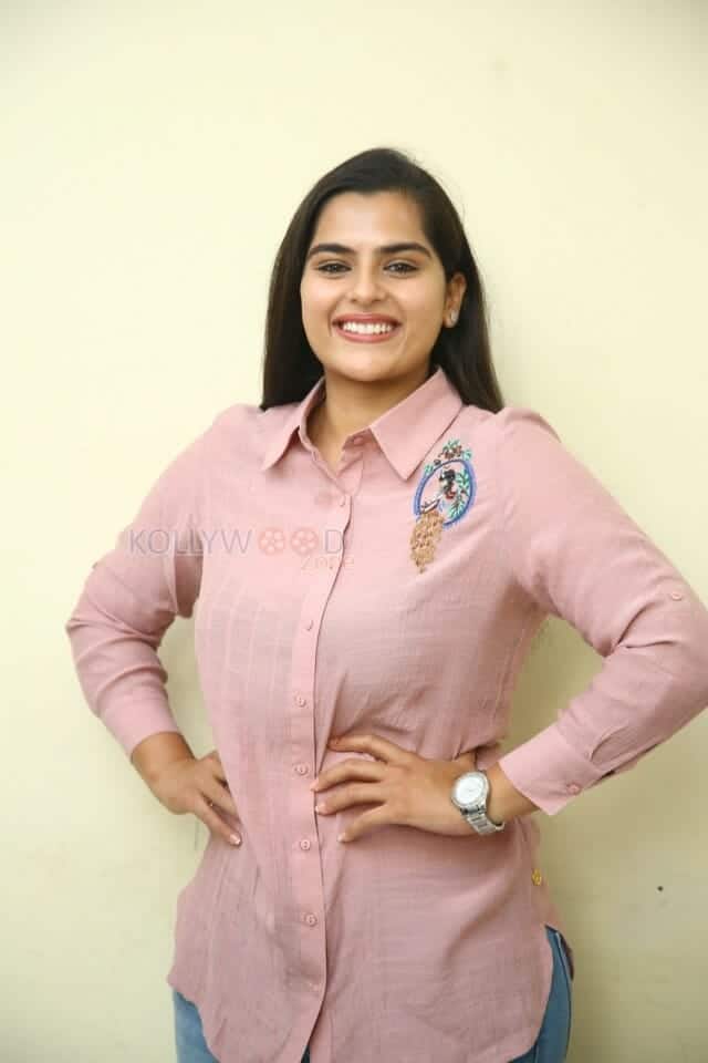 Actress Kavya Kalyanram at Masooda Movie Press Meet Stills 04