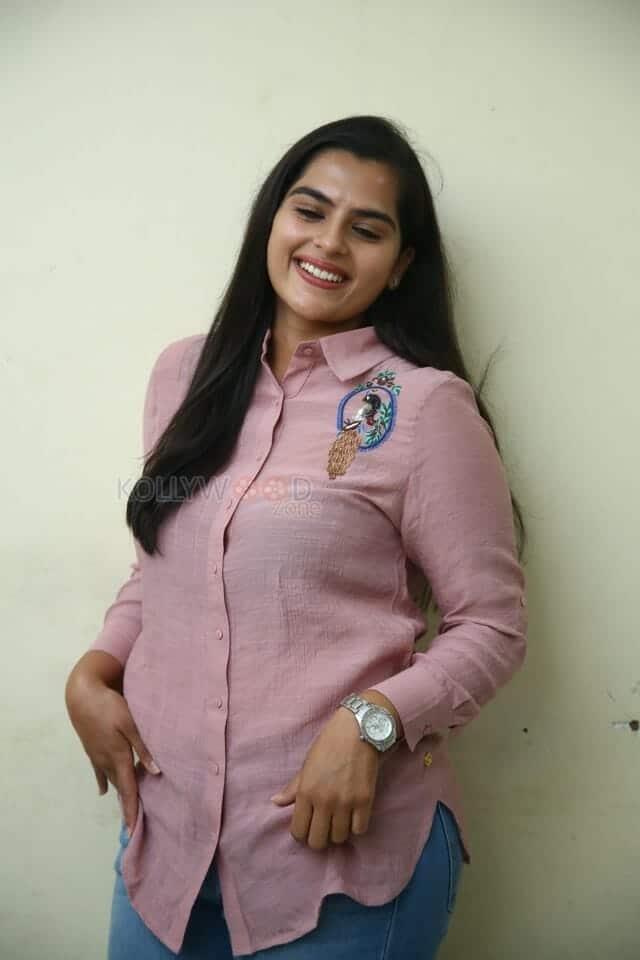 Actress Kavya Kalyanram at Masooda Movie Press Meet Stills 07