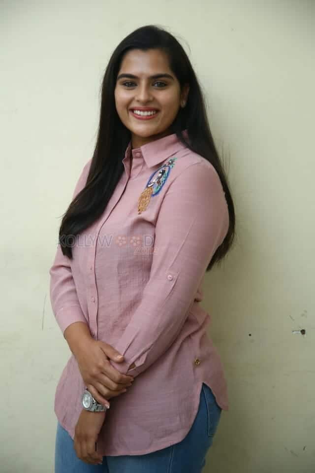 Actress Kavya Kalyanram at Masooda Movie Press Meet Stills 08