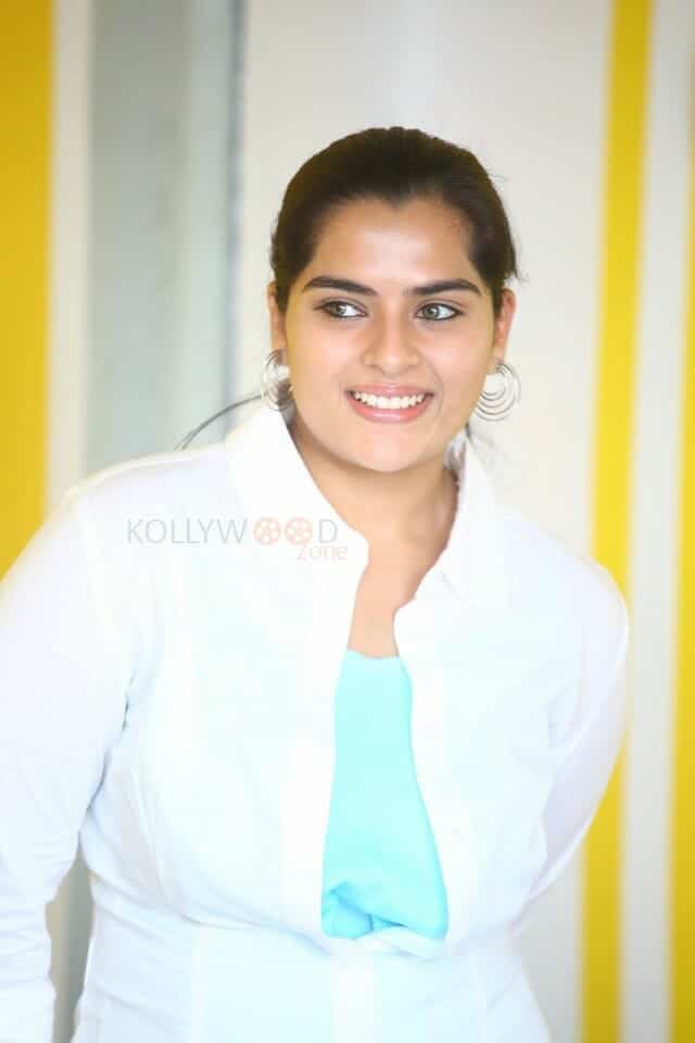 Actress Kavya Kalyanram at Masooda Press Meet Photos 02