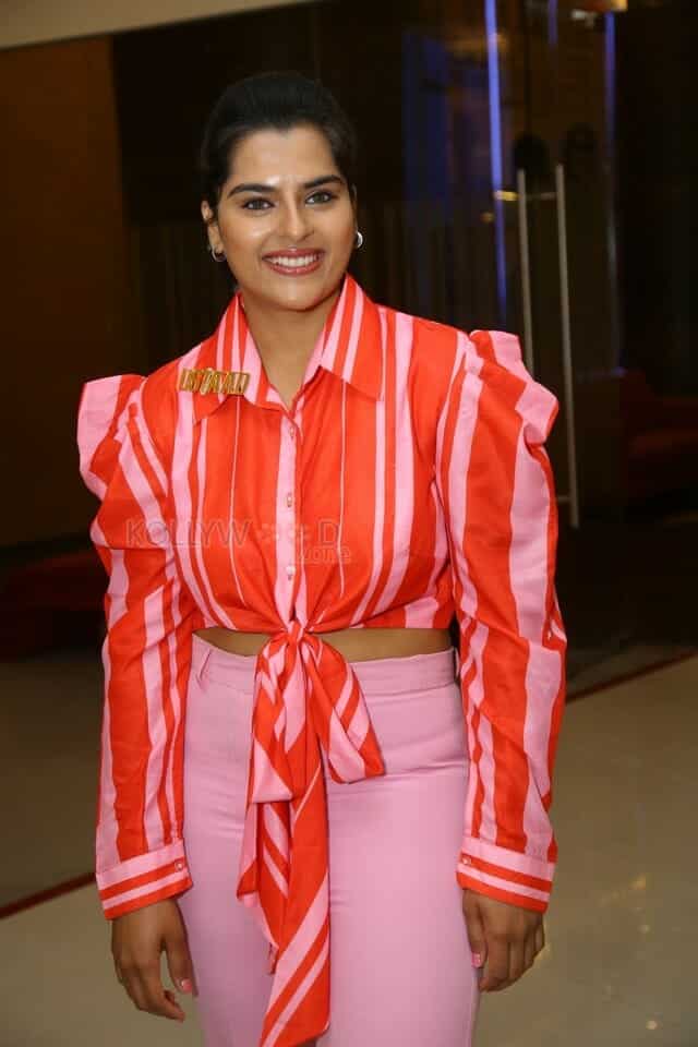 Heroine Kavya Kalyanram at Ustaad Teaser Launch Pictures 05