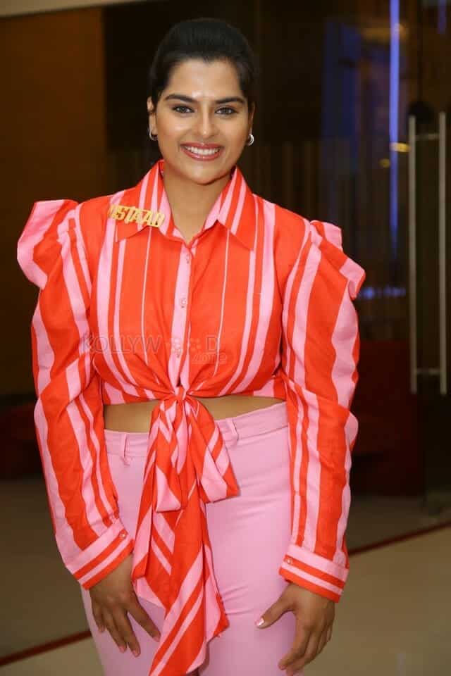 Heroine Kavya Kalyanram at Ustaad Teaser Launch Pictures 07