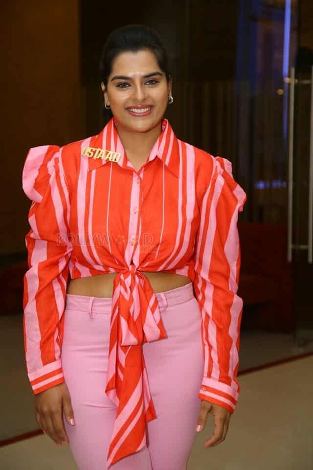 Heroine Kavya Kalyanram at Ustaad Teaser Launch Pictures 15