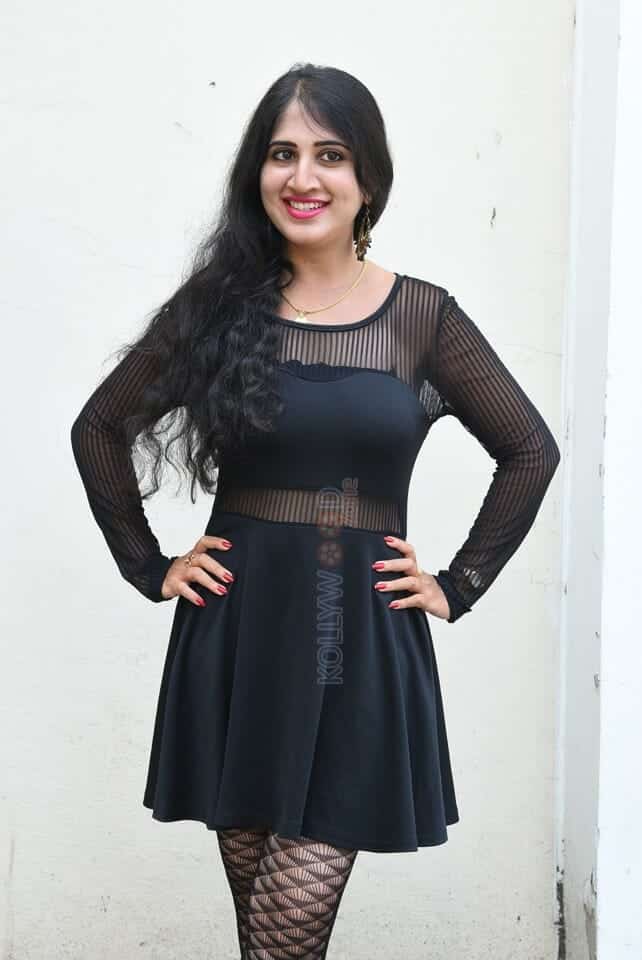 Tollywood Actress Vydoorya at Rudraksha Puram Movie Press Meet Photos 14