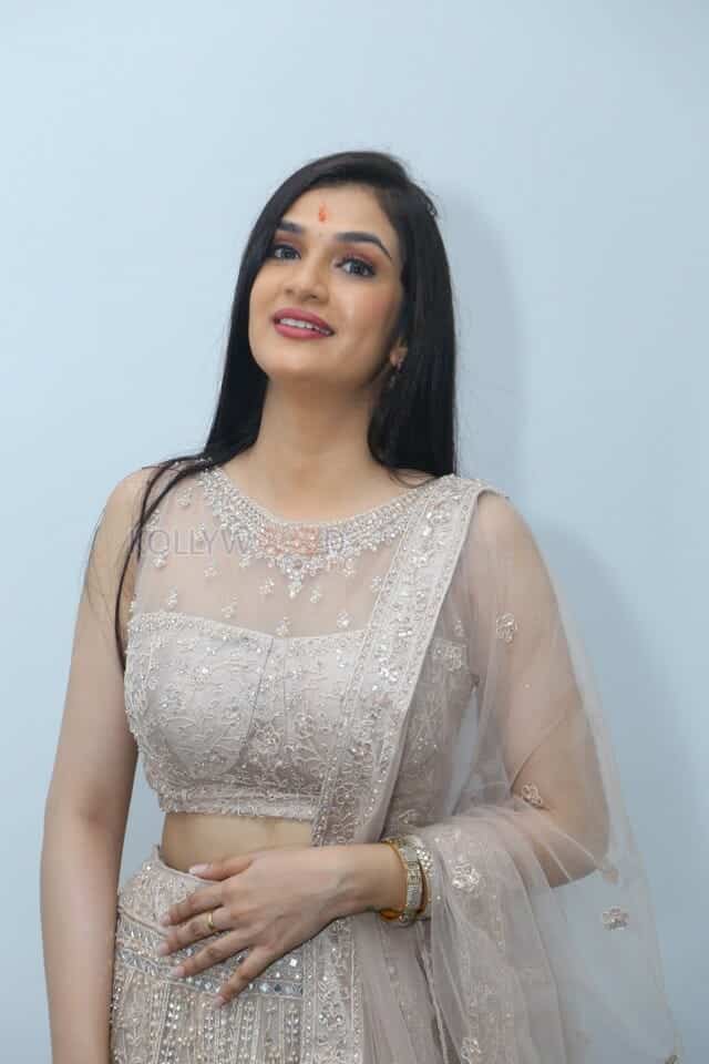 Actress Hasini Sudheer at Purushothamudu Movie Opening Pictures 28