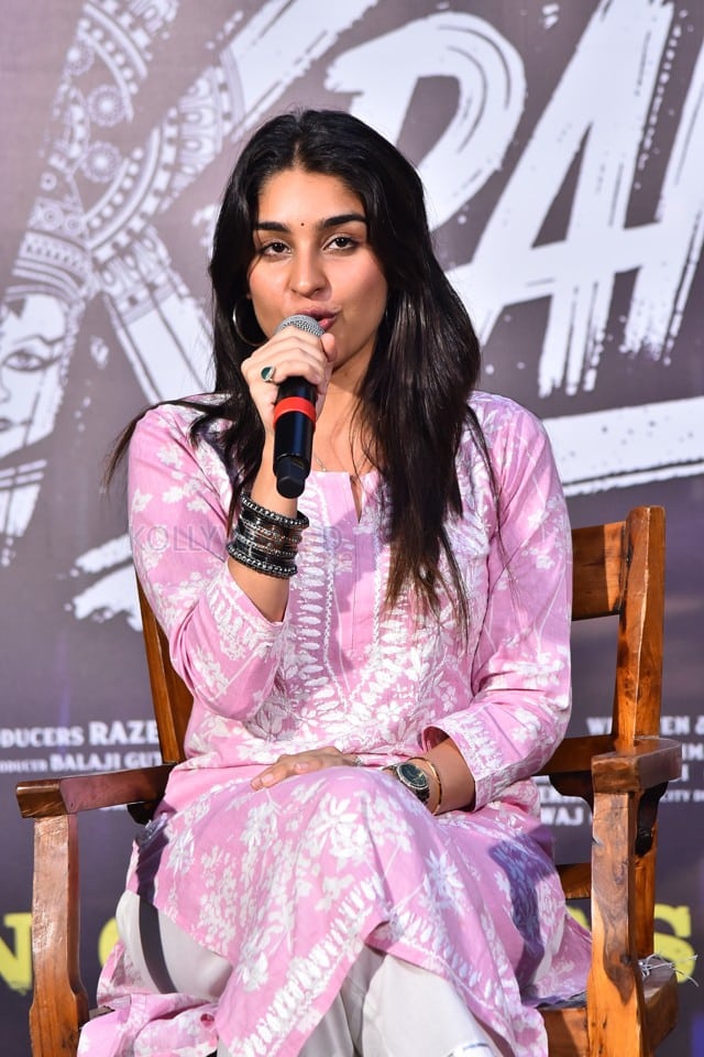 Heroine Yukti Thareja at K Ramp Movie Pre Release Event Pictures 10