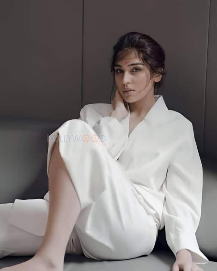 King Jackie Queen Actress Yukti Thareja in a White Blazer and Pant Photos 03