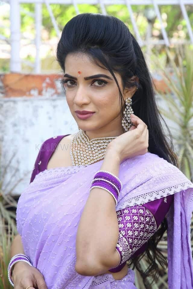 Actress Aayushi Patell at Raamaa Creations and Nani Movie Works Movie Launch Pictures 02