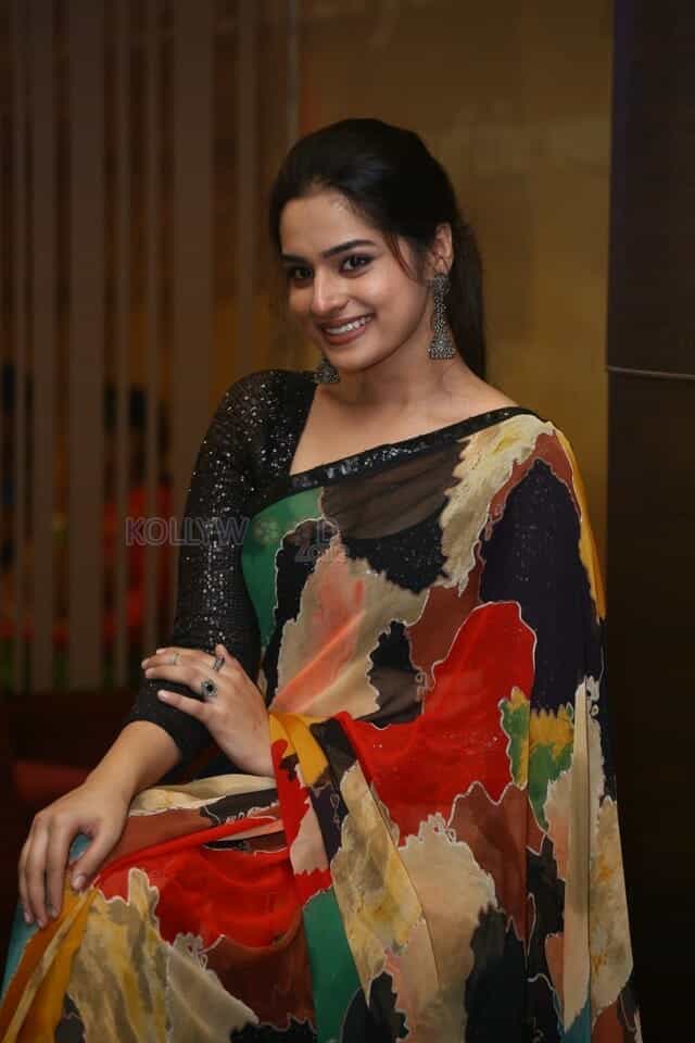 Actress Ayesha Khan at Mukha Chitram Movie Trailer Launch Photos 06