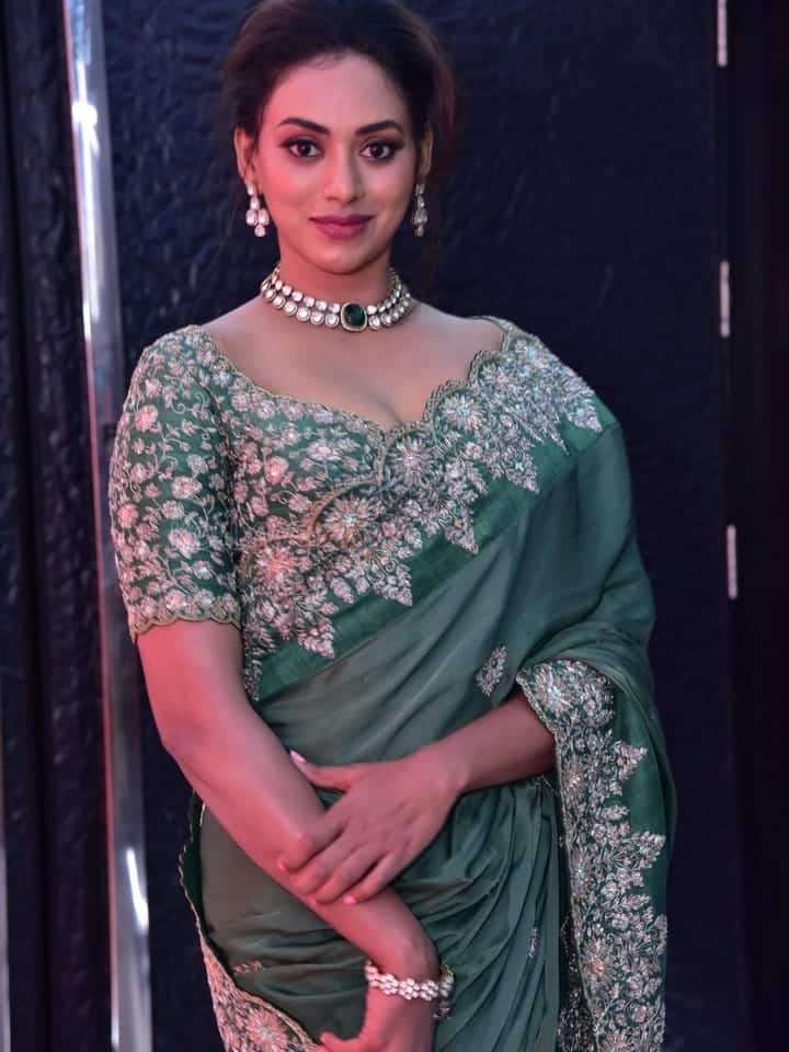 Actress Kamakshi Bhaskarla at Polimera 2 Movie Trailer Launch Photos 01