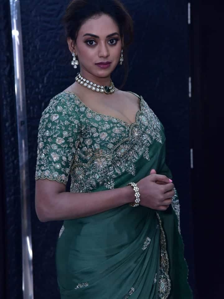 Actress Kamakshi Bhaskarla at Polimera 2 Movie Trailer Launch Photos 13