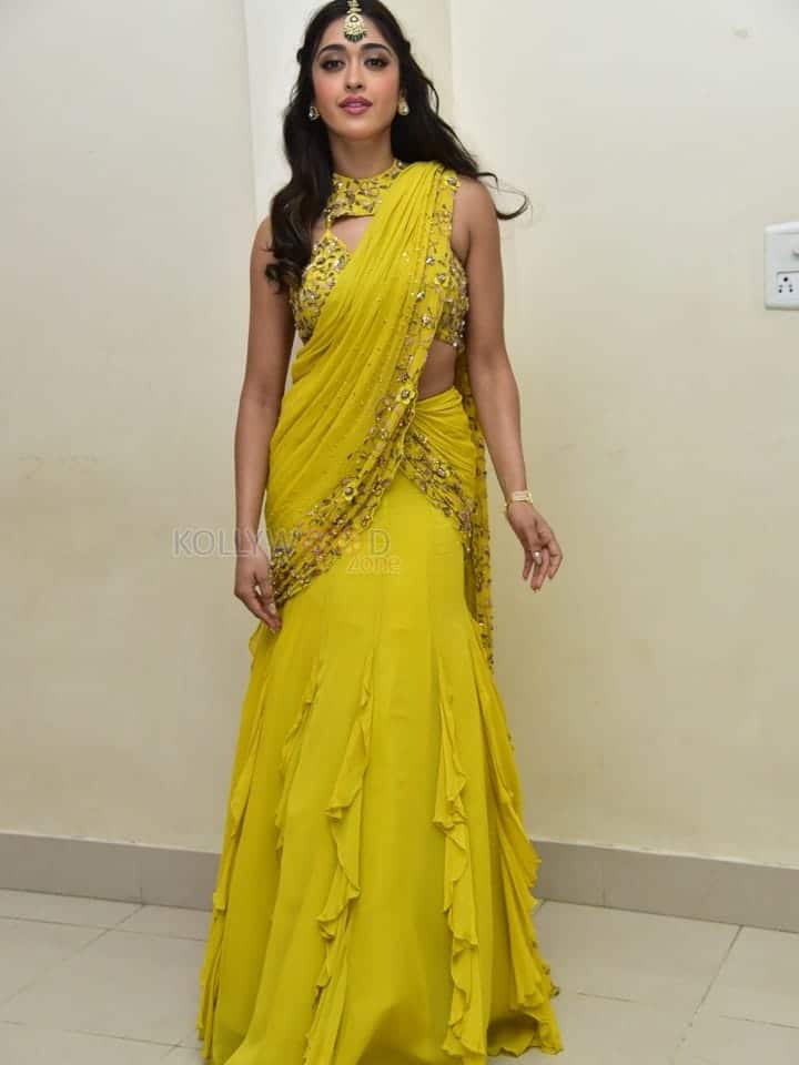 Actress Gayatri Bhardwaj at Tiger Nageswara Rao Pre Release Event Photos 38